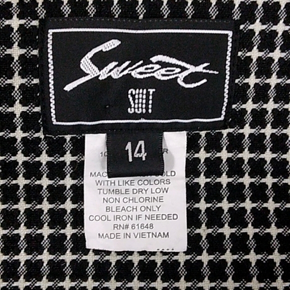 Ladies black and white Sweet Suit, Jacket, Sz 14 - Picture 2 of 5